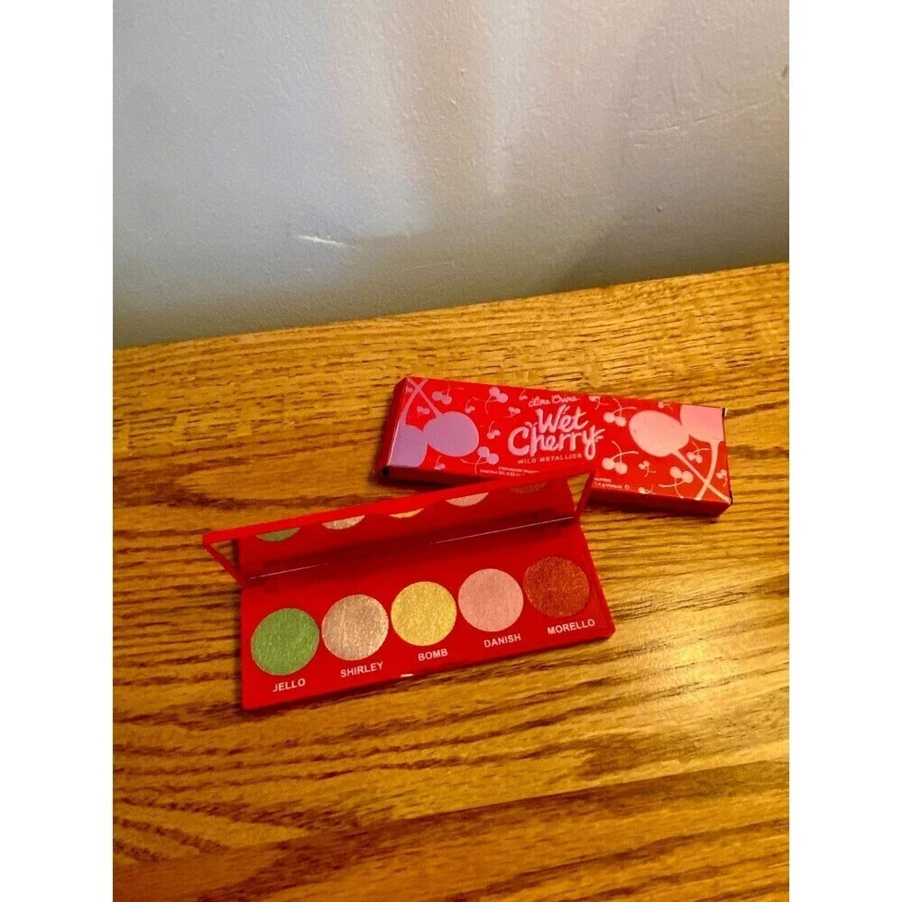 Lime crime wet cherry wild metallics eye palette full size NIB Eyeshadow Rare
